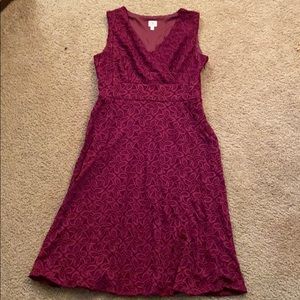 maroon dress
